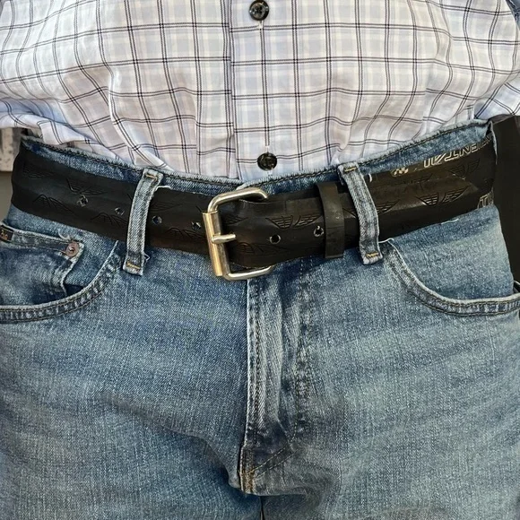🛼🐠Bicycle Tire Belt rubber black with silver buckle