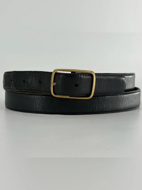 Vintage Reversible Leather Worn Distressed Belt 46