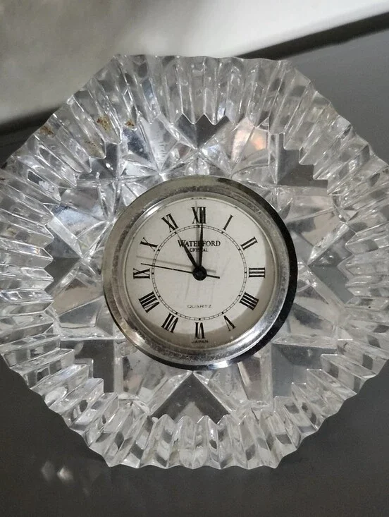 Waterford Lismore Diamond Crystal Clock