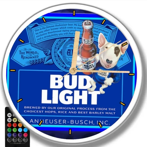 Bud light led clock