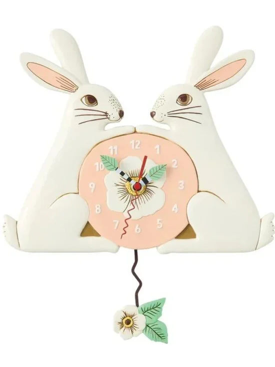 Allen Design Garden Whisperer Bunny Clock.