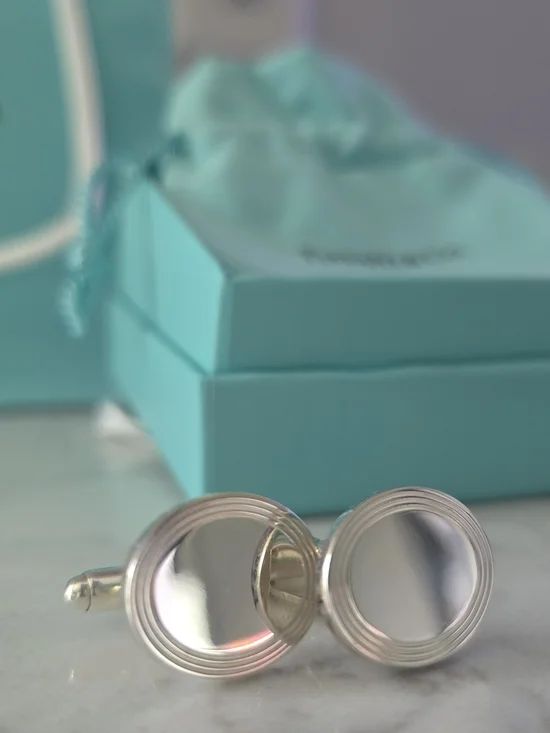 Tiffany & Co. Sterling Silver Oval Cufflinks