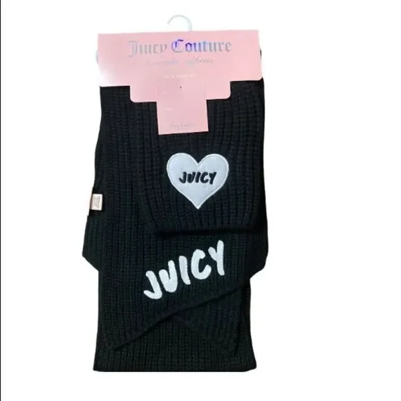 NWT JUICY COUTURE SCARF AND HAT  SET
