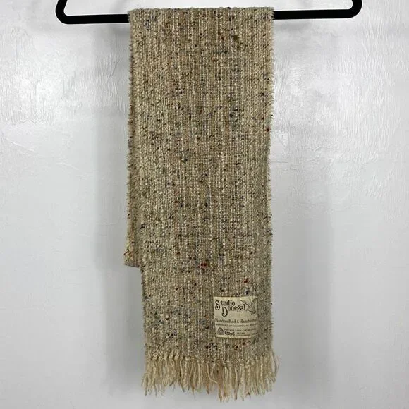 Studio Donegal Handwoven And Handcrafted Pure New Wool Scarf