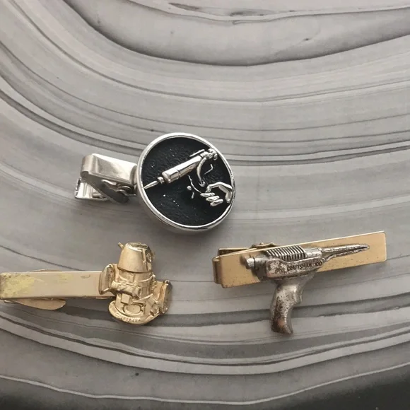 Vintage craftsman router Soldering iron tie clip