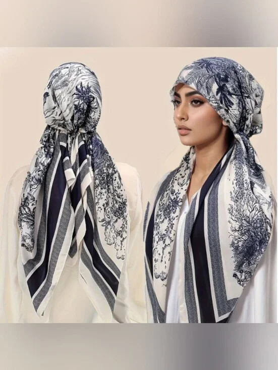 Instant Slip on Hijab head Scarf