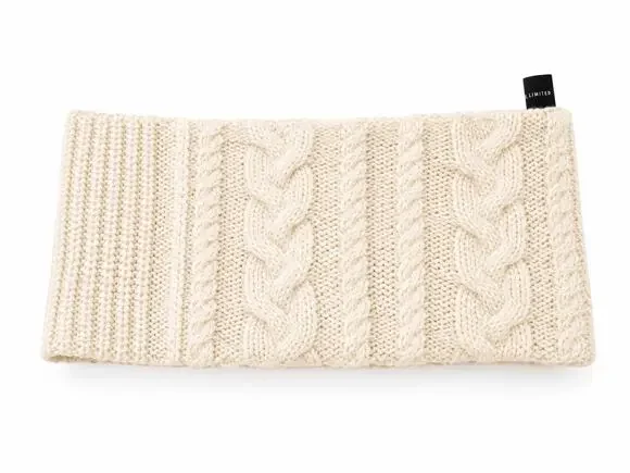 The Limited Cream Cable Knit Neck Scarf  Ear Warmer Cotton Acrylic NWT