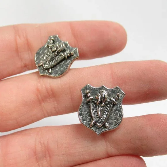 Vintage Shield Cuff Links