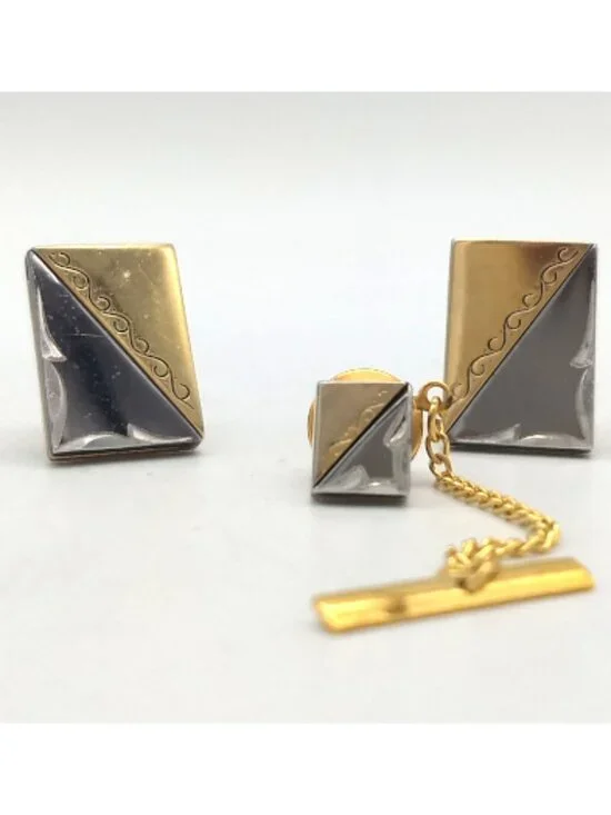 Vintage Cufflinks and Tie Tack Set