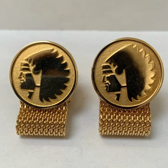 Vintage Wrap Around Gold tone Cufflinks
