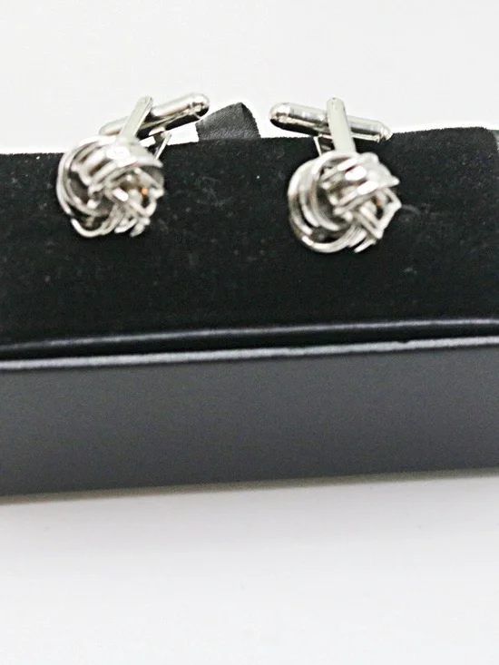 ‘Tying the Knot’ Silver Knotted Cufflinks