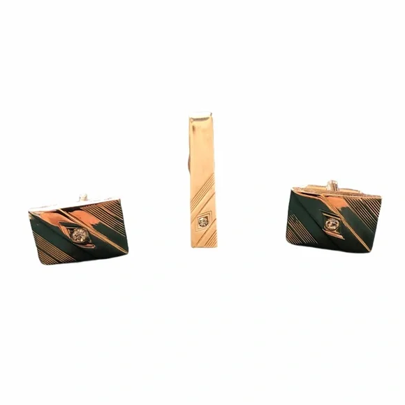 Vintage Men’s cuff link and tie tack set