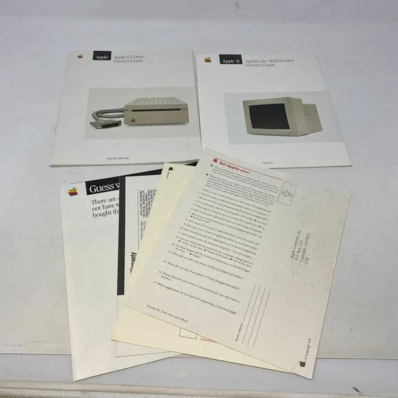 Apple II Apple‎ Color RGB Monitor Apple 3.5 Drive Owner's Guide
