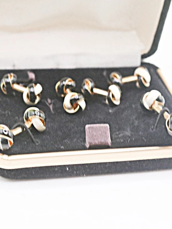 Reversible Love Knot Cufflinks Studs