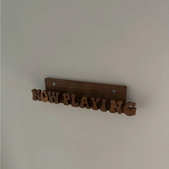 'Now Playing' Vinyl Holder Wall Decor