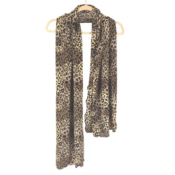 Evelyn k‎ Leopard Print Scarf 100 Acrylic Lightweight Fashion Accessory