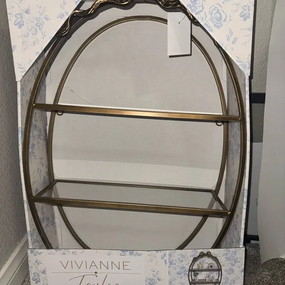 Gold Wall Shelf