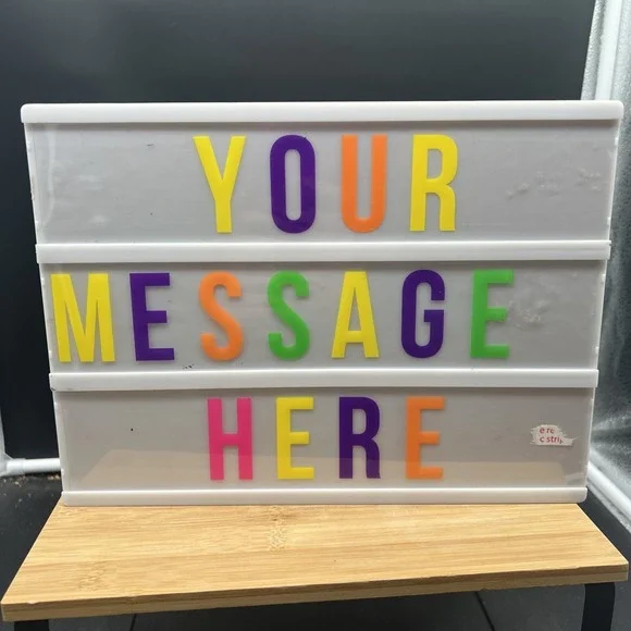 Target Light Up Message Box With Letters Works!