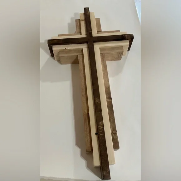 Rustic Wooden Cross Wall Decor