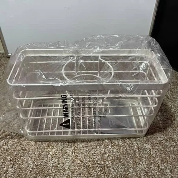 White Wire Storage Basket