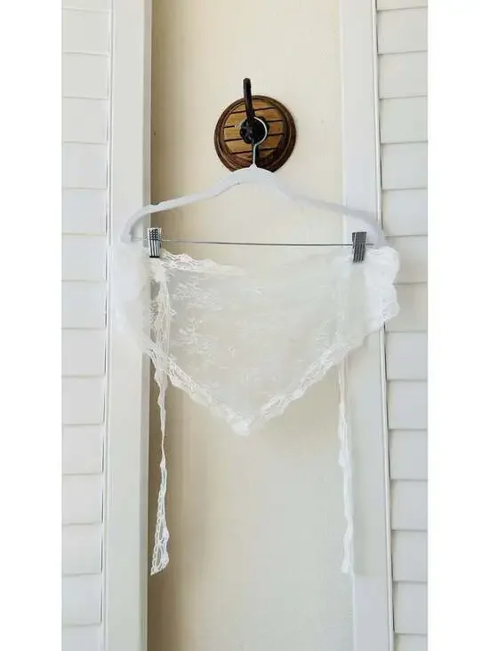Floral Lace Triangle Hair Scarf Bandana [COPY]