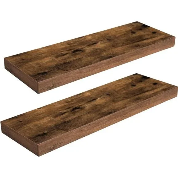 Floating Shelves for Wall, Wall Mounted Shelf Set of 2, 23.6