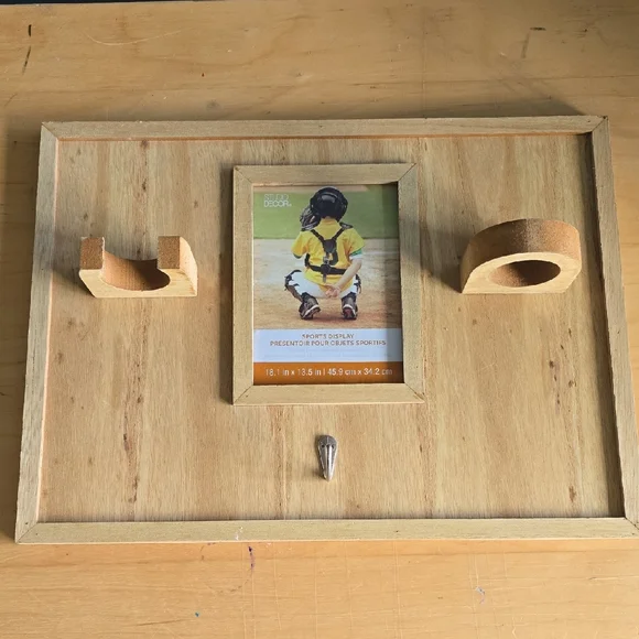 Studio Decor Natural Wood Sports Display Frame
