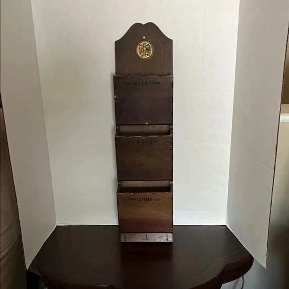 Vintage Wooden Wall Letter Holder