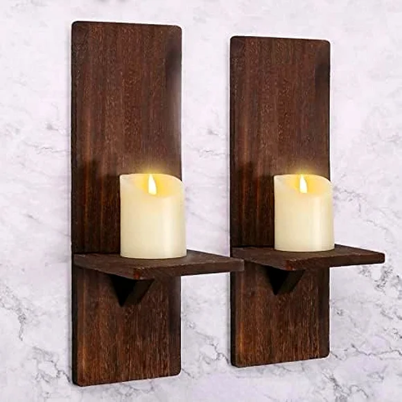 Set of 2- Rustic Wall Sconces