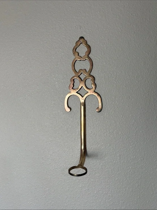 Decorative Brass Wall Votive Holder