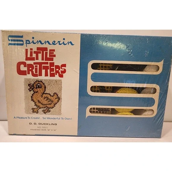 Vintage Spinnerin Latch Hook‎ Rug Kit 9321 D. D. Duckling 12