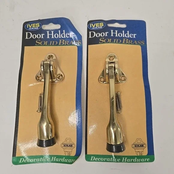 H.B. Ives Schilage Collection Solid Brass Door Holder 4.5