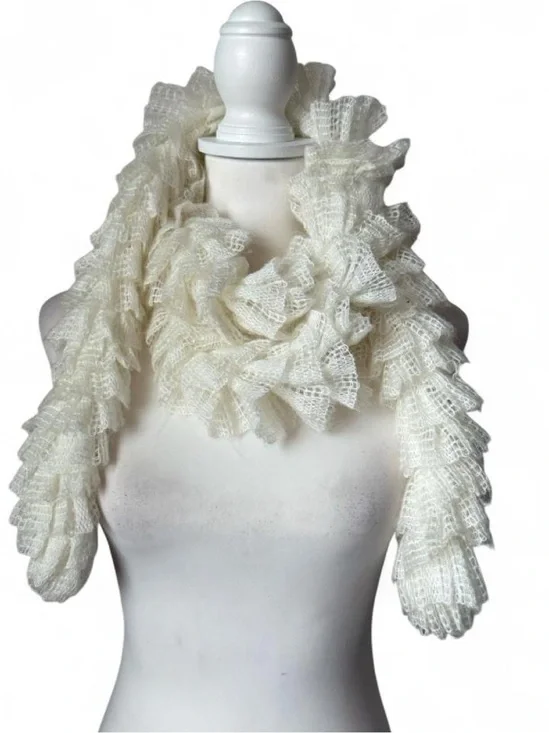 Crochet Knit Lace Fairy Scarf
