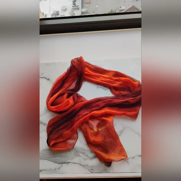 Daniel Hechter Paris Ombre Sheer Silk Long Scarf