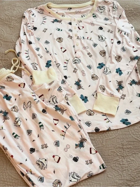 Kate Spade Henley Holiday Pajama Set