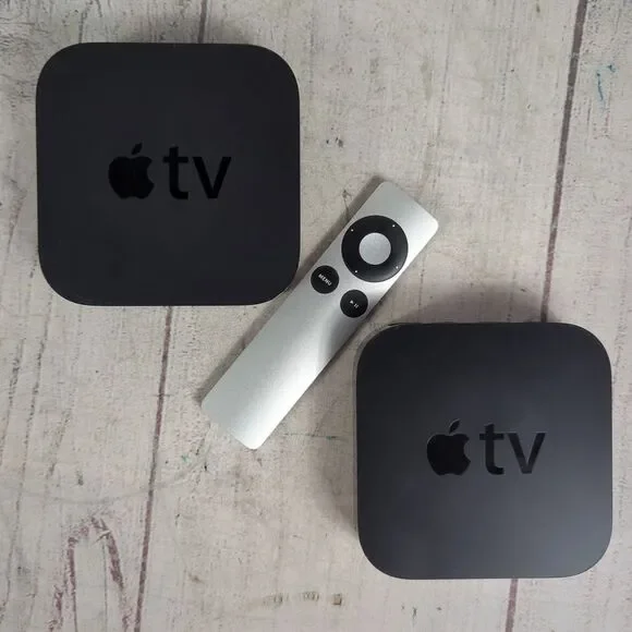 2-PACK - Apple TV (3rd Generation) + One Remote - 8GB TESTED WIPED - A1469