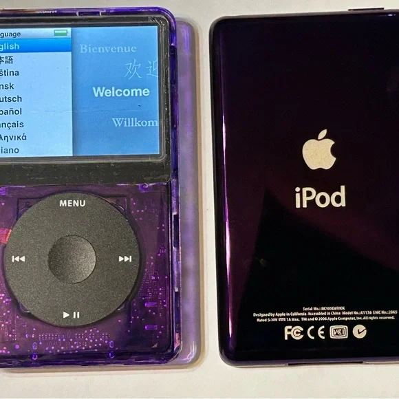 Apple iPod Classic 7th generation 256gb ssd with mega battery Viola