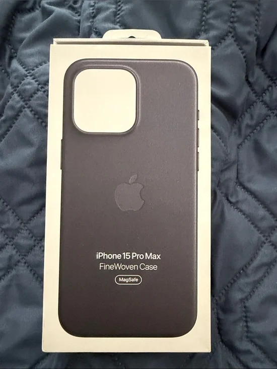 Apple FineWoven Case for iPhone 15 Pro Max - Deep Purple