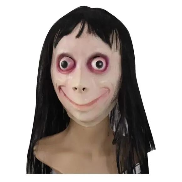 Adult & Teen Creepy Momo Mask With Color Changing Eyes