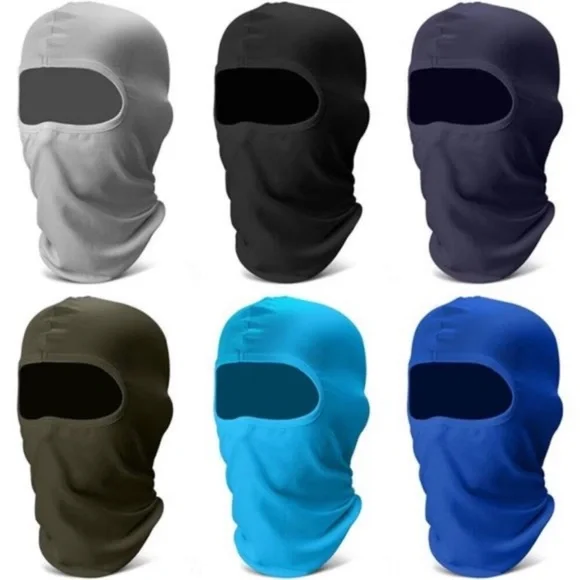 6 Pack Balaclava Ski Face Mask: Cooling Neck Gaiter Full Head Mask Face Cover