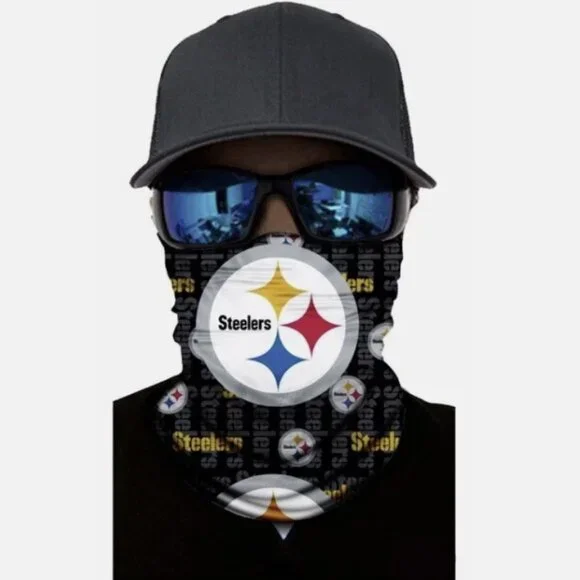 Pittsburgh Steelers NFL Football Neck Gaiter MASK scarf Baklava Breathable
