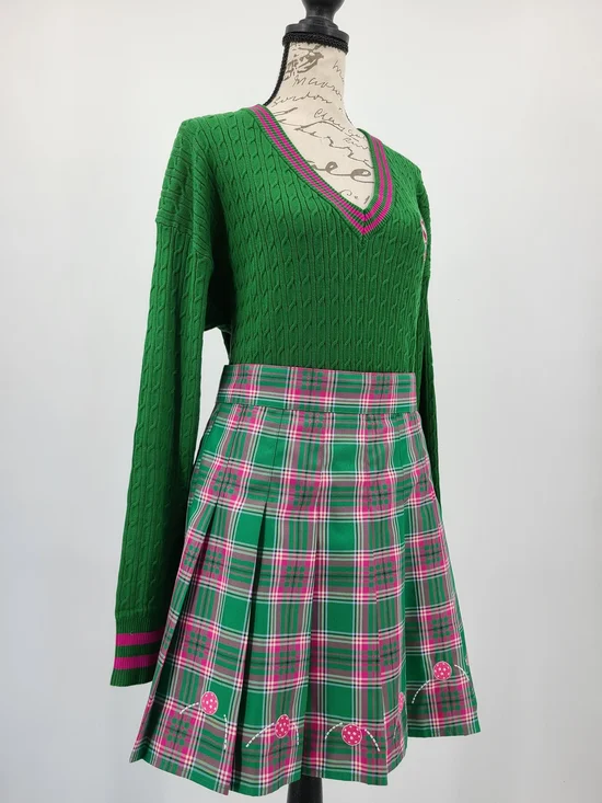 Unique Vintage's Smak Parlour Pickleball Sweater And Mini Skirt Set Size XL