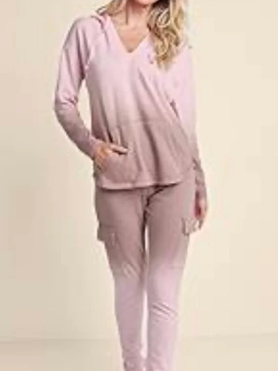 VENUS Dusty Pink Hoodie & Cargo Lounge Set