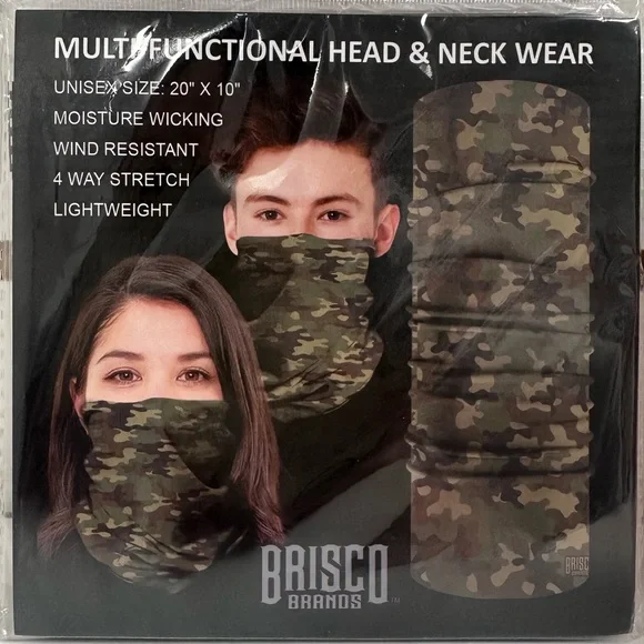Brisco Brands Camouflage Face Mask