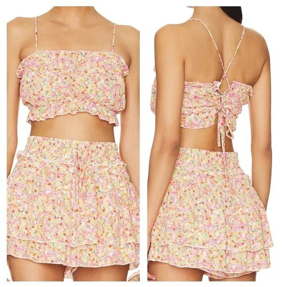 Show Me Your Mumu Dakota Top – Beachy Blossom – Size Large