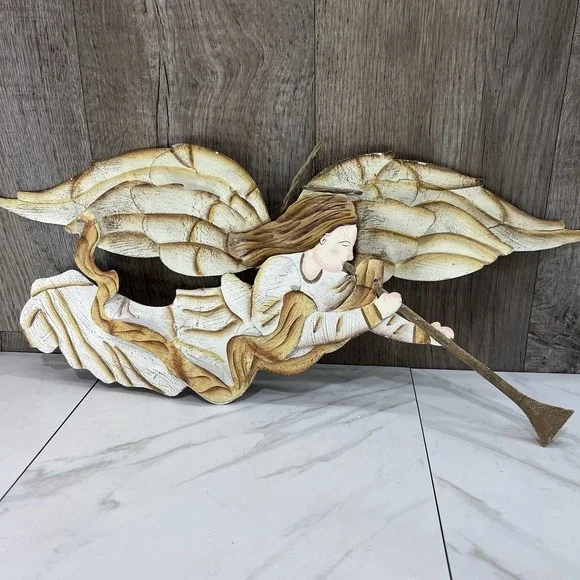 Hammered Metal Work Angel Wall Art 22