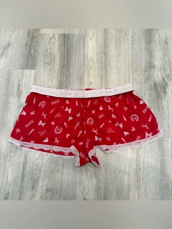 PINK Victoria’s Secret x LoveShackFancy Lace Lounge Sleep Shorts XL