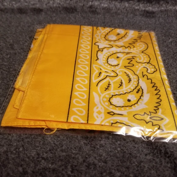 Yellow Paisley Face Mask