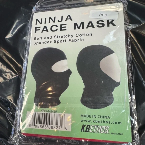 KBETHOS Ninja Pooh Shiesty Face Mask - Red