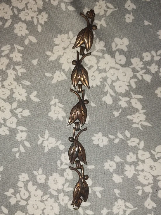 Decorative Leaf Wall Hook/Bracelet - Copper